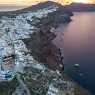 At sunrise over Oia