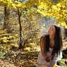 Fairies girls in autumn forest