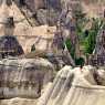 Many rock formations in Cappadocia