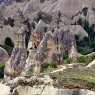 Many rock formations in Cappadocia