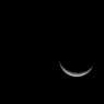 Moon over desert