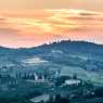 Sunset near San Gimignano