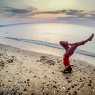 Yoga on the beach