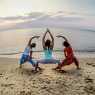 Yoga on the beach