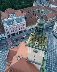 Above the center of Brasov