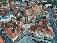 Above the center of Brasov