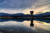 Sunset over Sushitsa Dam