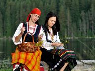 Young girls gather herbs 
(models: Stella Tasheva, Stefana Shahbazyan)