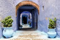 Somewhere in the medina of Chefchaouen