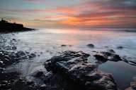 Sunset on the coast of Agaete