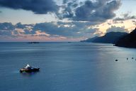 Sunset over Positano