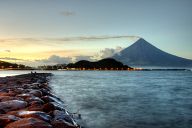 Sunset over the Legazpi city