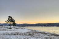 Sunset over Batak dam