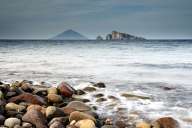 On the shore of the island of Panarea