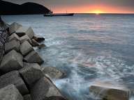 Bay on the island of Lipari