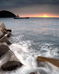 Bay on the island of Lipari