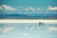 Salt Lake in the Andes