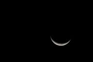 Moon over desert