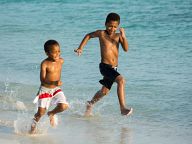 Kids on the beach