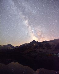 Milky Way over Muratovo Lake