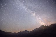 Milky Way above the mountain
