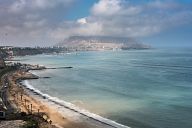 The coastline of Lima