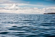 By boat across Lake Titicaca