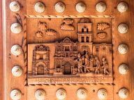 Bas-relief of wood