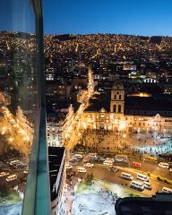 La Paz at night