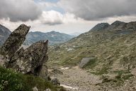 Peaks above the Tevno lake