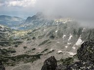 Peaks above the Tevno lake