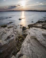 Sunset over the sea