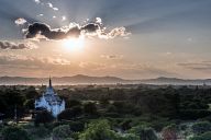 Sunset over Bagan