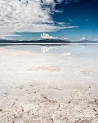 Salt Lake in the Andes