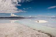 Salt Lake in the Andes