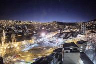 La Paz at night