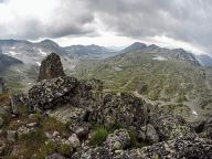 Peaks above the Tevno lake