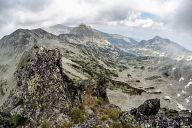 Peaks above the Tevno lake