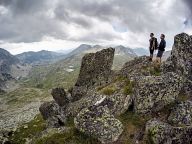 Peaks above the Tevno lake