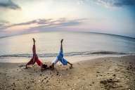 Yoga on the beach