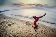 Yoga on the beach