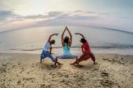 Yoga on the beach