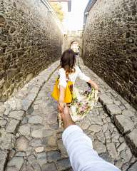 Follow me... By the cobblestone