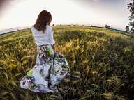 Girl on the field