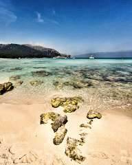 The coast of Mallorca