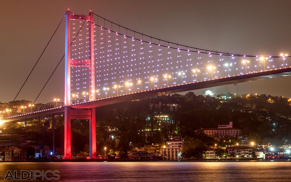 The bridges over the Bosphorus