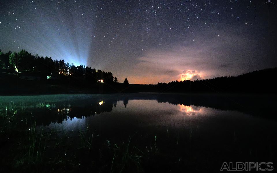 Starry sky over Little Beglik