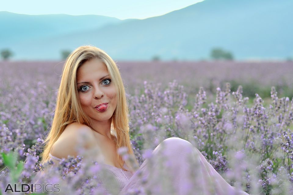 Pickers of lavender (model: Nevena Ivancheva)