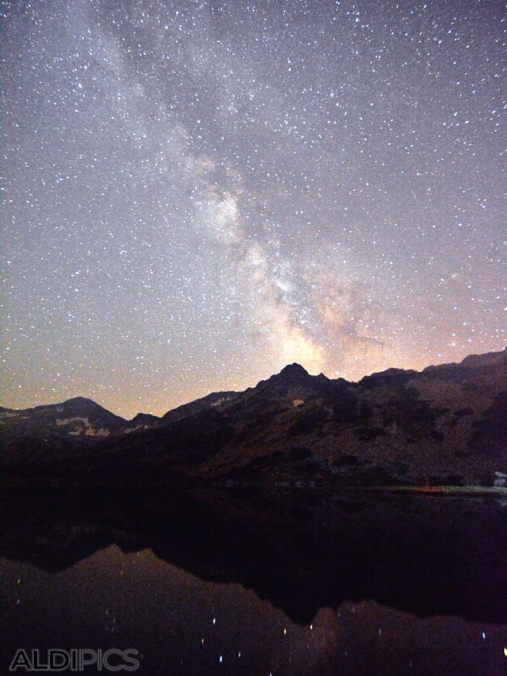 Milky Way over Muratovo Lake