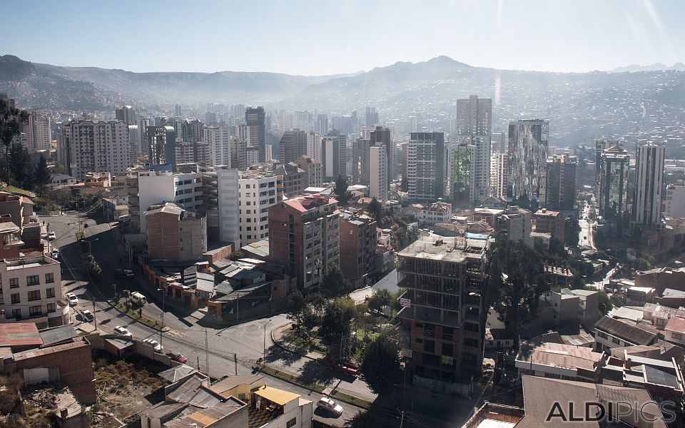 La Paz view from above